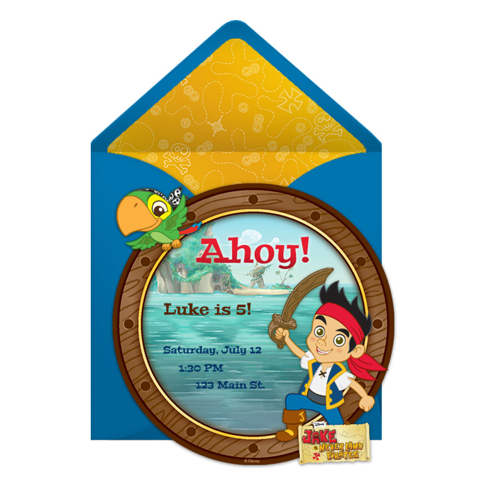 Jake And The Neverland Pirates Birthday Invitations
 Jake and the Neverland Pirates birthday invitations