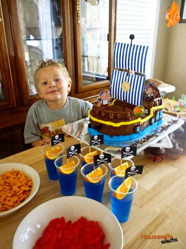 Jake The Pirate Birthday Party Ideas
 Jake and The Neverland Pirates Birthday Party Housewife