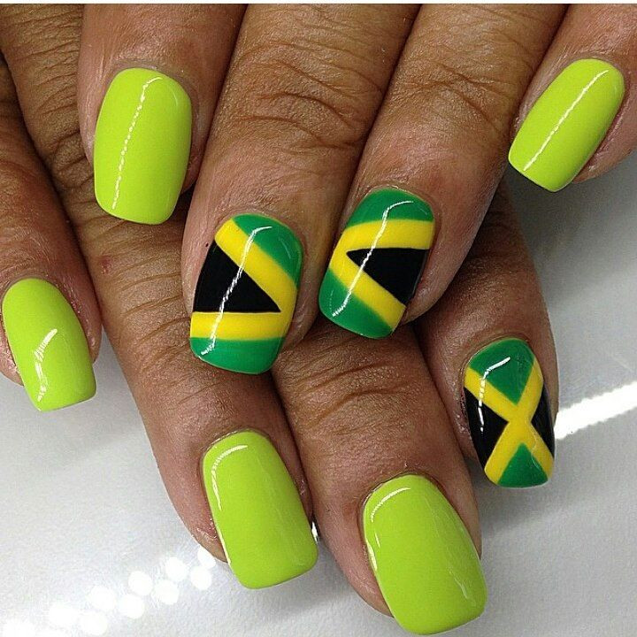 Jamaican Nail Designs
 Jamaican inspired nail art