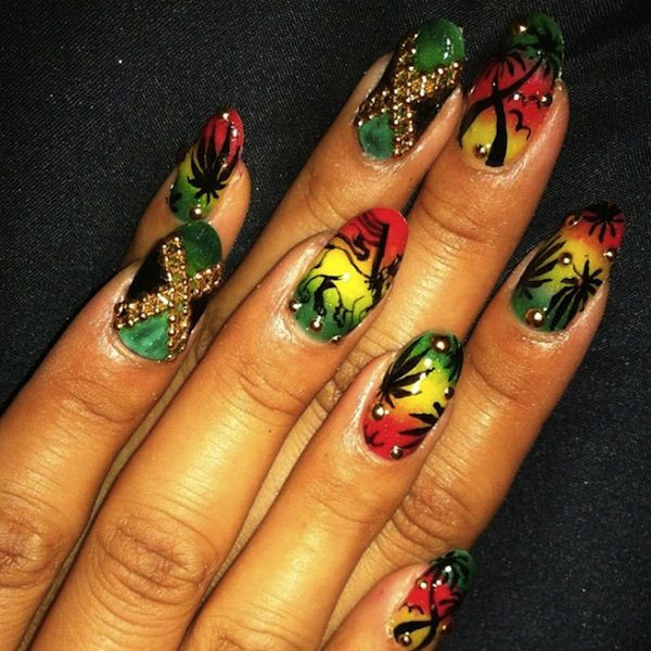 Jamaican Nail Designs
 Jamaican inspired nail art Those nailz in 2019