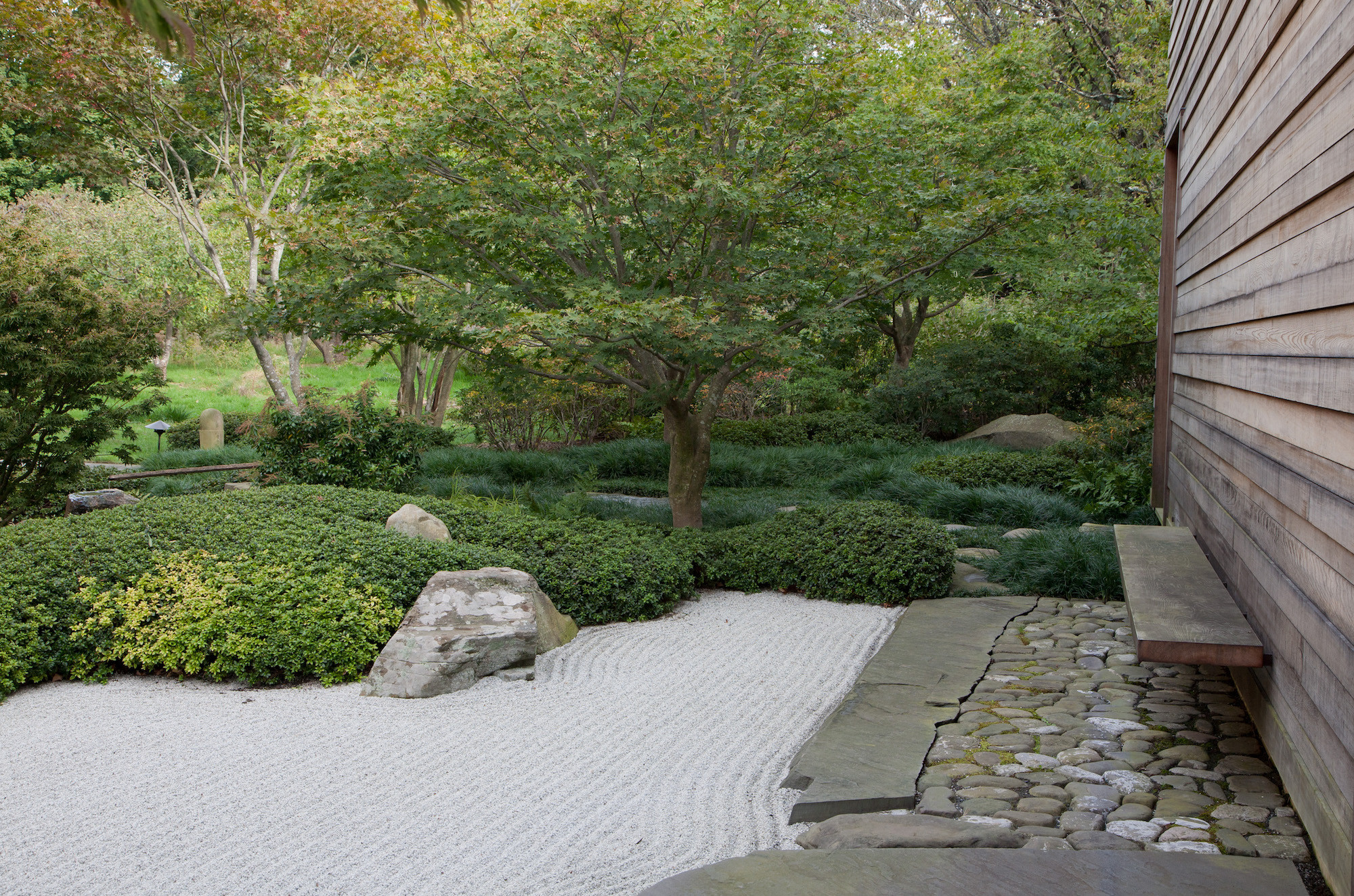 Japanese Style Backyard
 Designer Visit A Garden Inspired by Japan in Westchester