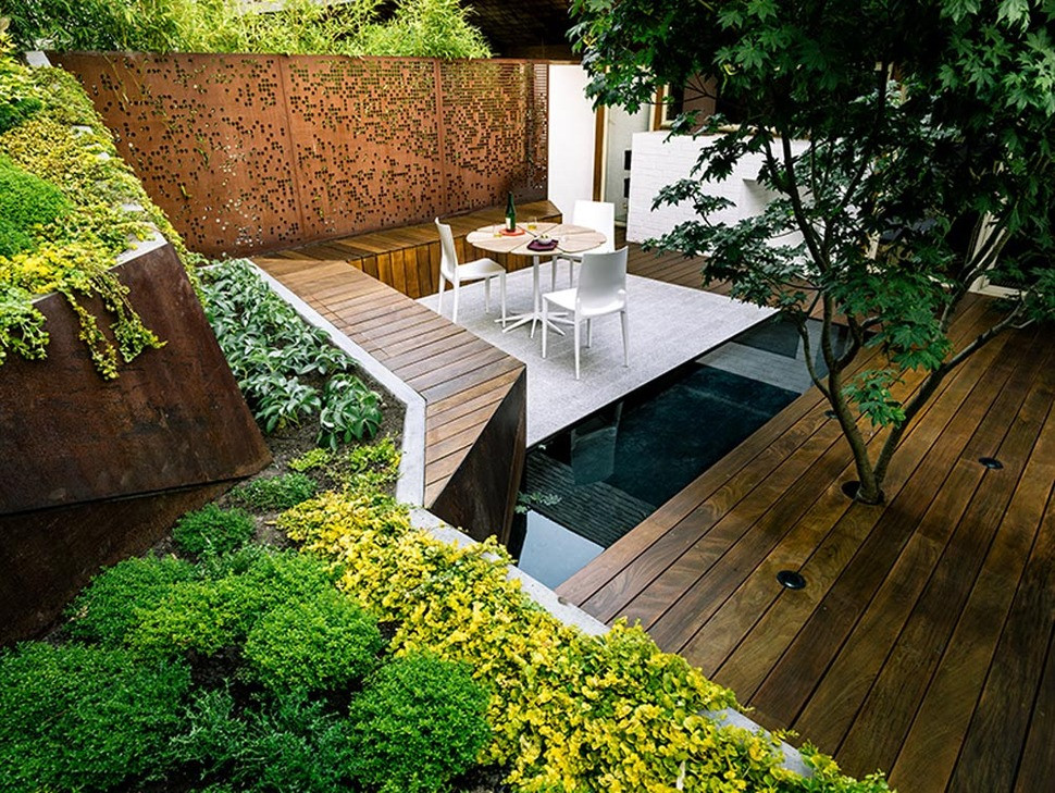 Japanese Style Backyard
 Multi Layered Japanese Style Garden and Sitting Area