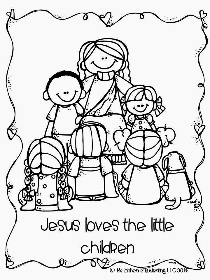 Jesus And The Children Coloring Page
 Melonheadz LDS illustrating General Conference Goo s