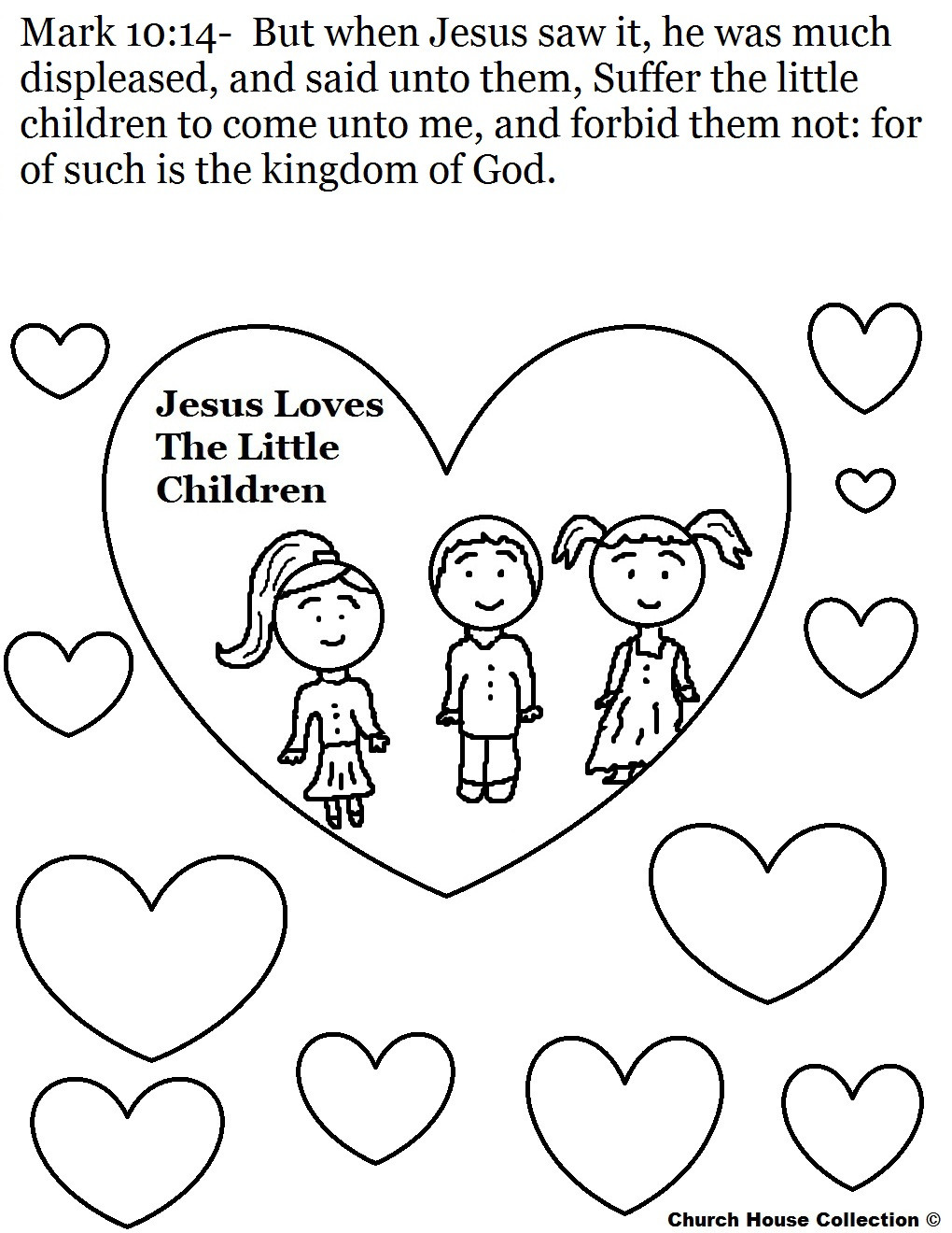 Jesus Loves The Little Children Coloring Pages
 Jesus Loves the Little Children Coloring Pages Printable