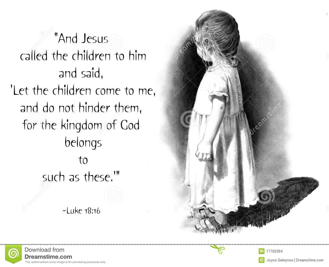 Jesus Quote Children
 Bible Scripture Quotes Dreams