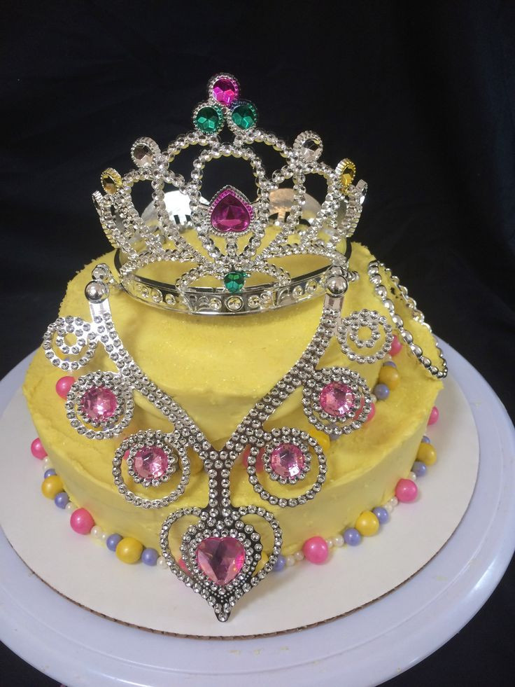 Jewel Birthday Cakes
 Princess crown jewels cake little girl birthday