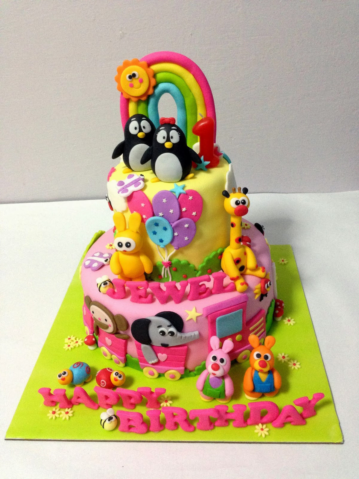 Jewel Birthday Cakes
 Oven Creations Happy 1st Birthday Jewel