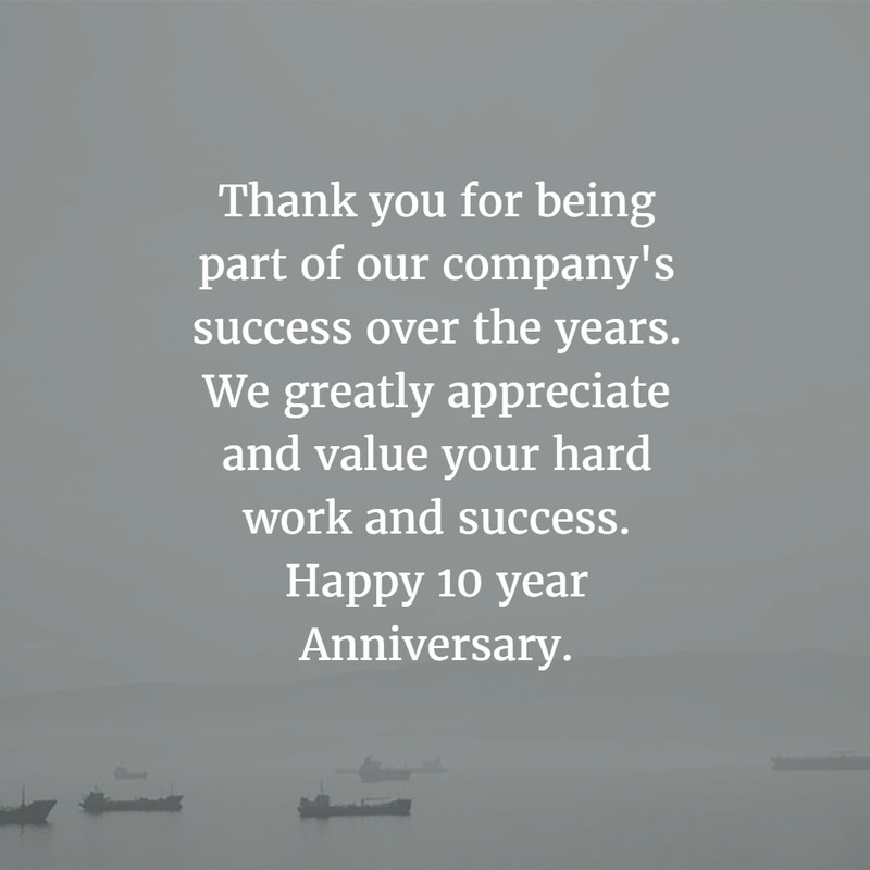 Job Anniversary Quotes
 Work Anniversary Quotes for 10 Years EnkiQuotes