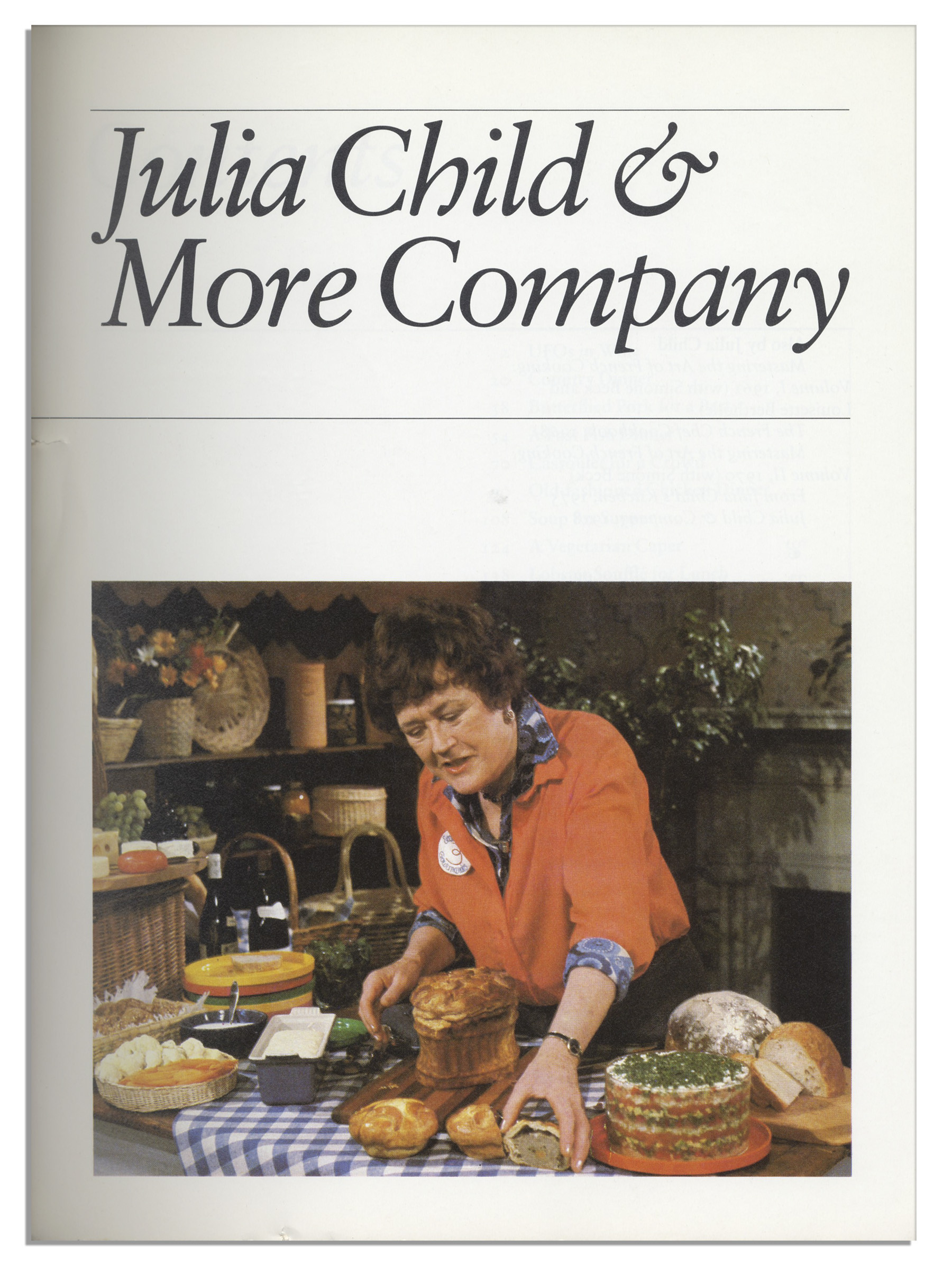Julia Child Cookbook Recipes
 Lot Detail Julia Child & More pany Signed Cookbook