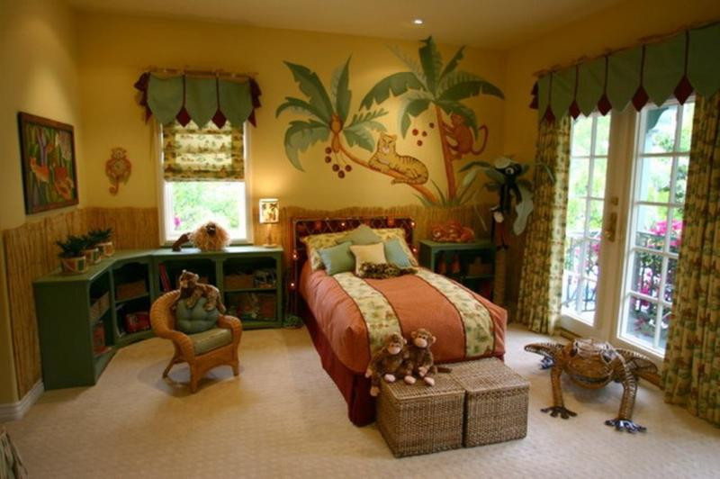 Jungle Theme Kids Room
 20 Jungle Themed Bedroom for Kids Rilane