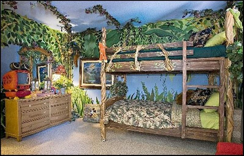 Jungle Theme Kids Room
 20 Jungle Themed Bedroom for Kids Rilane