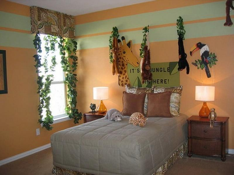 Jungle Theme Kids Room
 20 Jungle Themed Bedroom for Kids Rilane