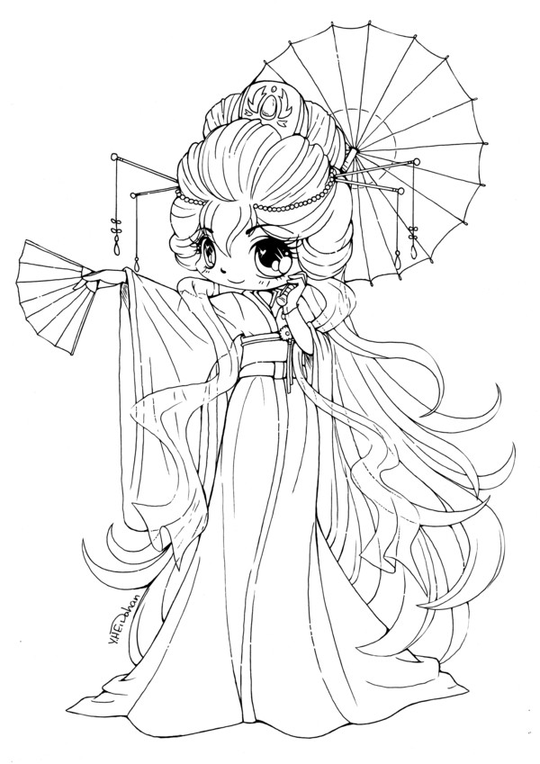 Kawaii Girls Coloring Pages
 cute chibi coloring pages free coloring pages for kids 3