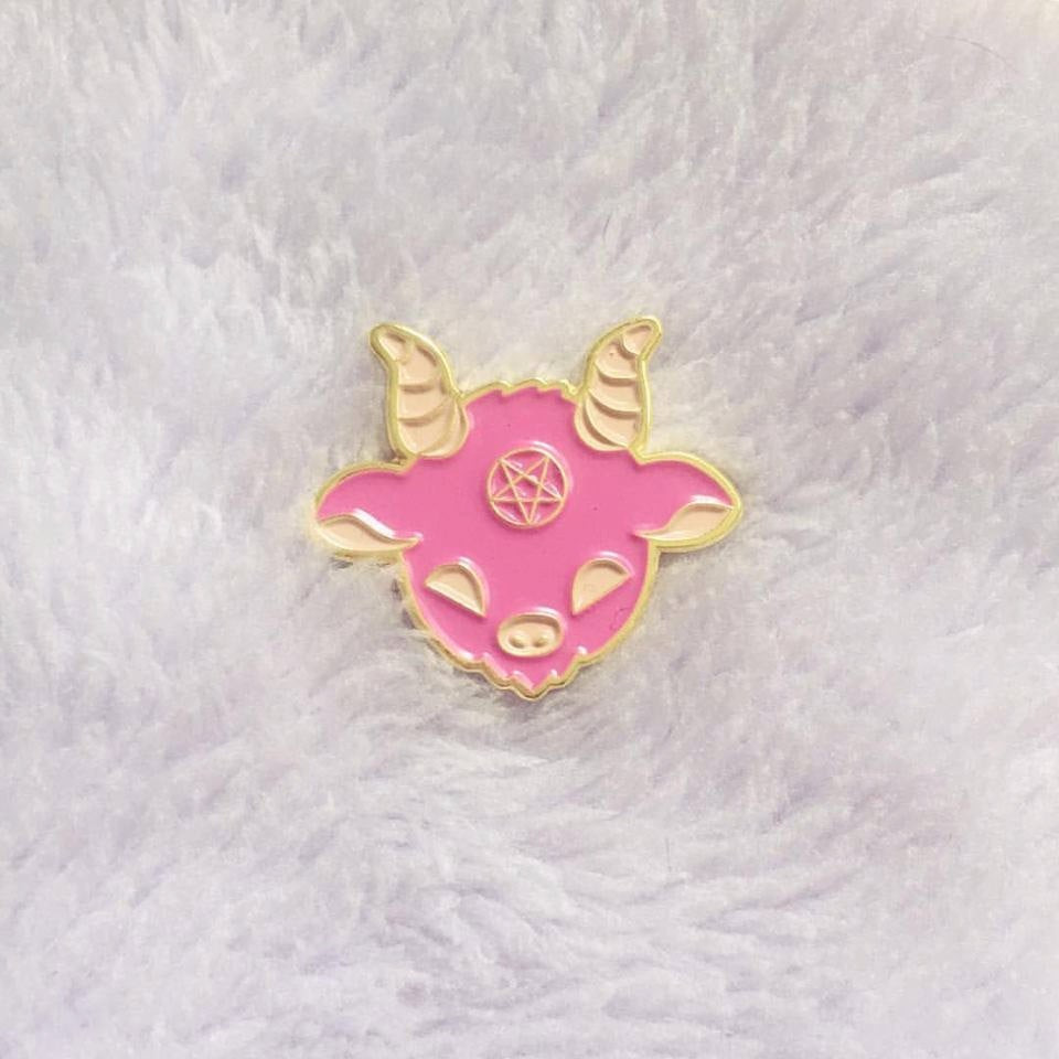 Kawaii Pins
 Kawaii Satan Enamel Pin Cute Pink Lucifer Lapel Pin