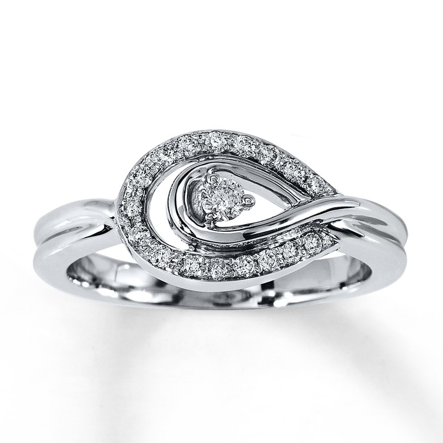Kay Diamond Rings
 Kay Diamond Ring 1 6 ct tw Round cut Sterling Silver
