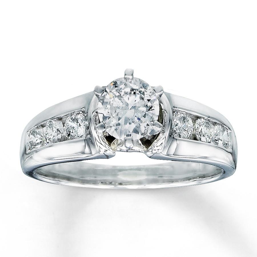 Kay Diamond Rings
 Diamond Engagement Ring 1 ct tw Round cut 14K White Gold