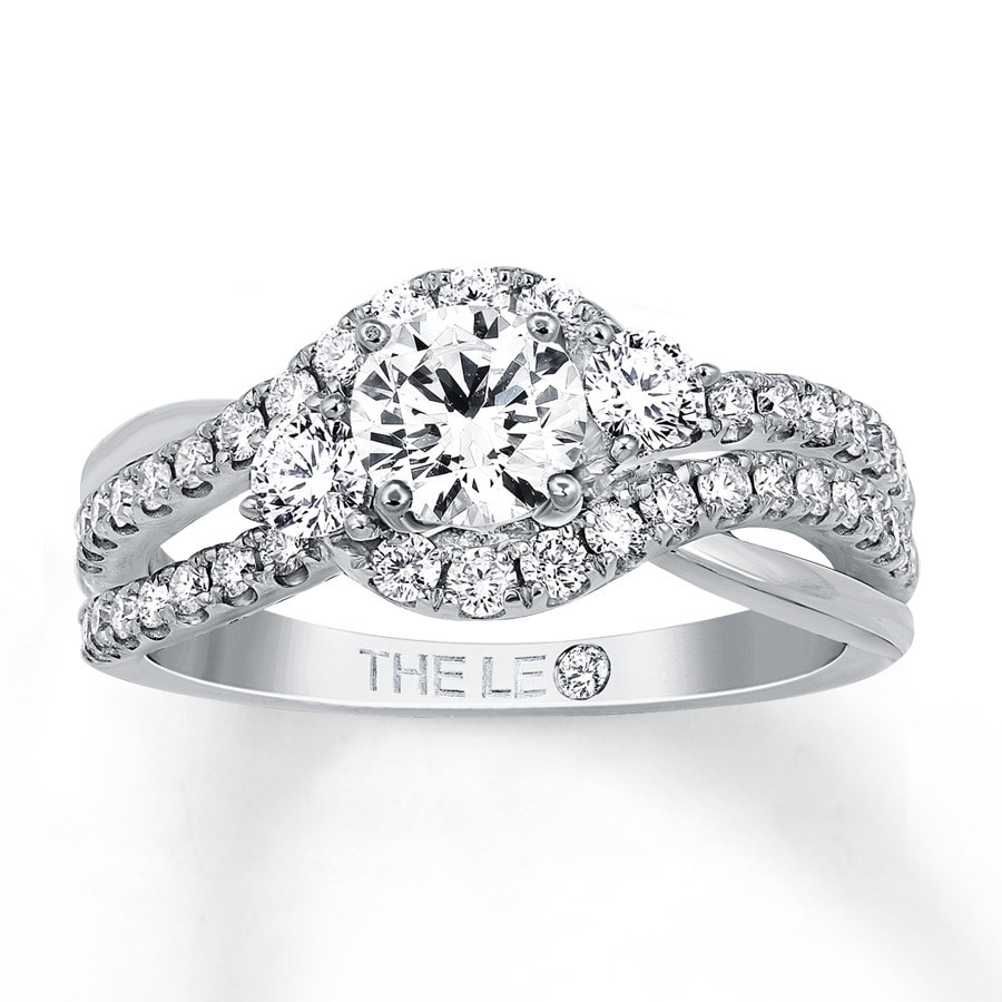 Kay Diamond Rings
 Kay Leo Engagement Ring 1 1 8 ct tw Diamonds 14K White Gold