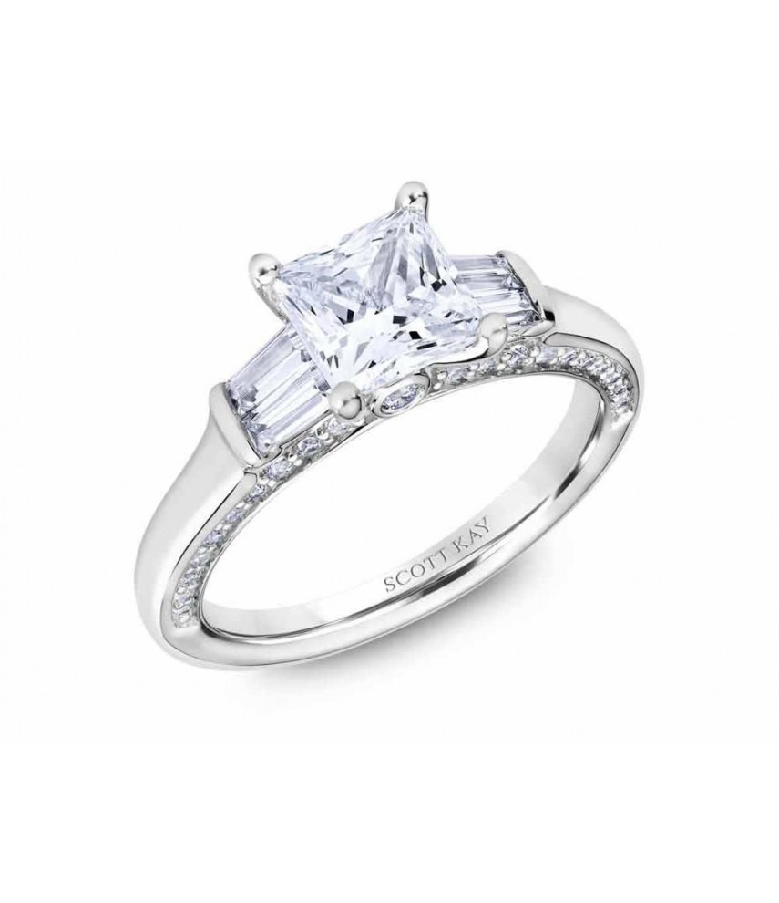 Kay Diamond Rings
 Scott Kay "Crown" Princess Diamond Three Stone Engagement