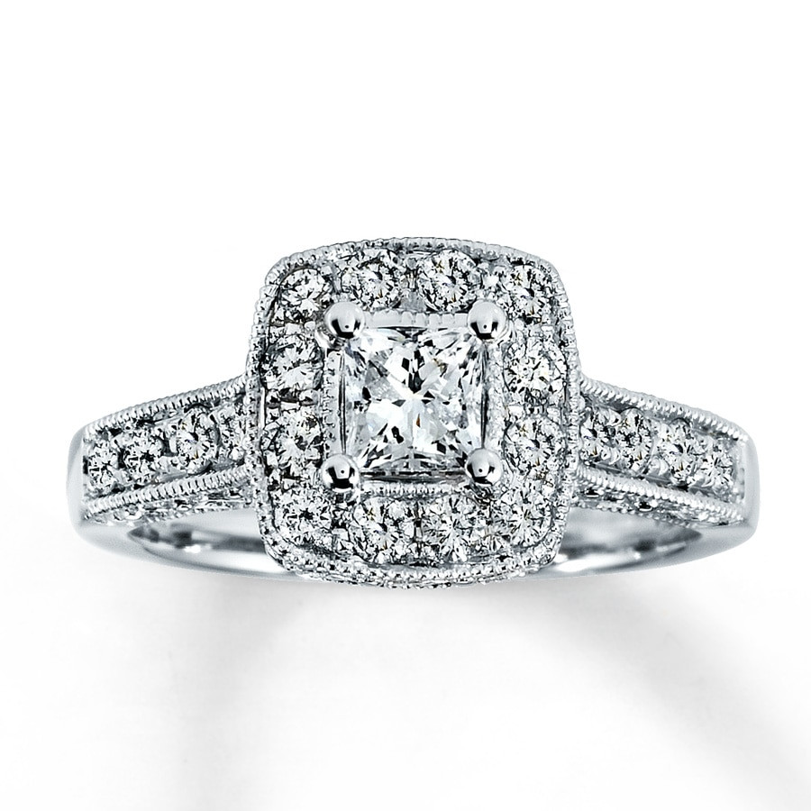 Kay Diamond Rings
 Previously Owned Ring 1 ct tw Diamonds 14K White Gold