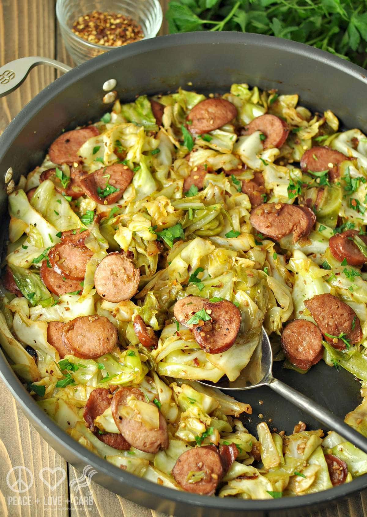 Keto Cabbage Recipes
 Fried Cabbage with Kielbasa Low Carb Paleo Gluten Free