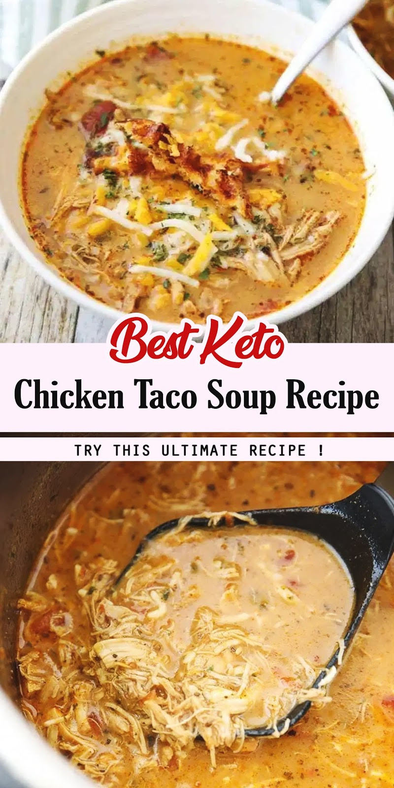 Keto Chicken Taco Soup
 Best Keto Chicken Taco Soup Recipe 3 SECONDS