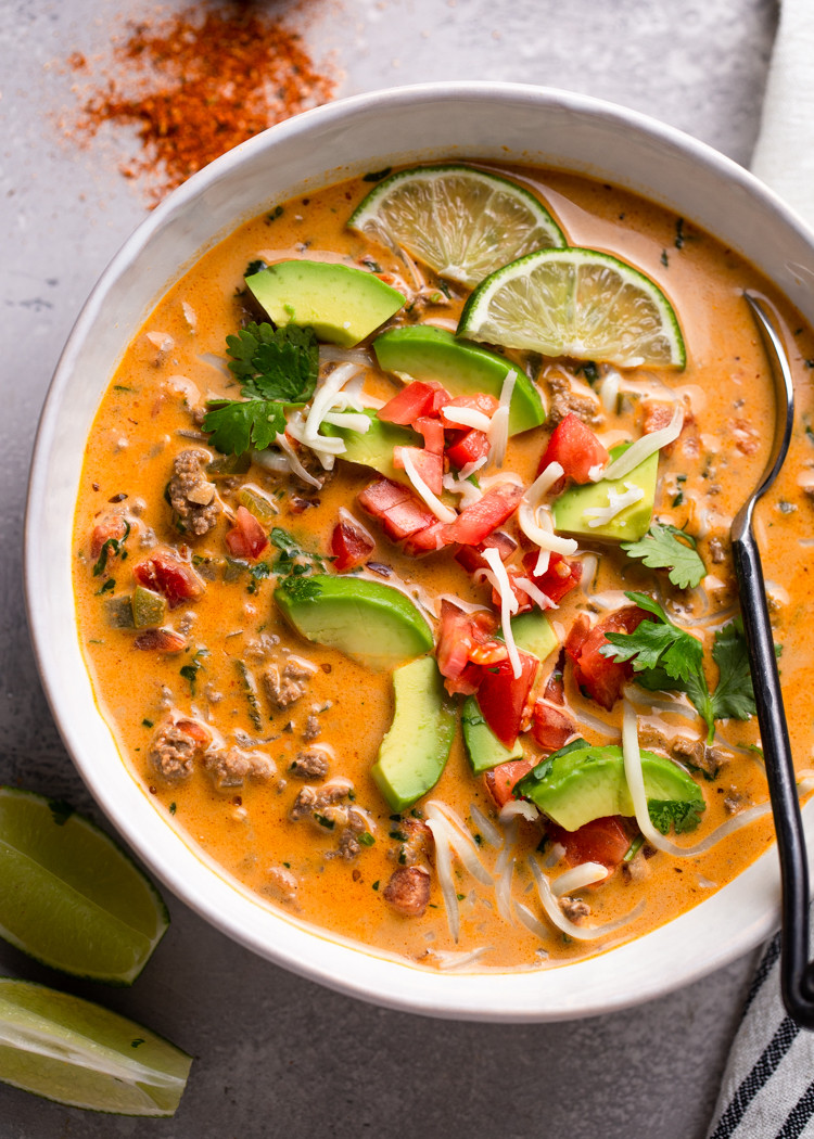 Keto Chicken Taco Soup
 Creamy Taco Soup Low Carb Keto