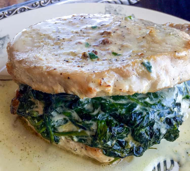 Keto Stuffed Pork Chops
 Creamed Spinach Stuffed Keto Pork Chops