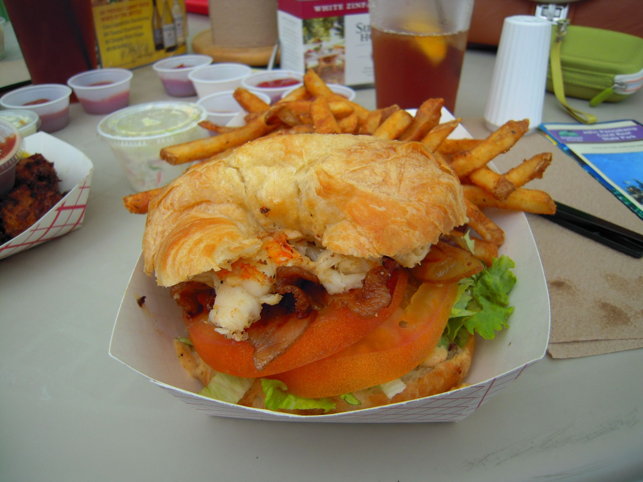 Key Largo Fisheries Backyard
 Lobster BLT Key Largo Fisheries BackYard restaurant