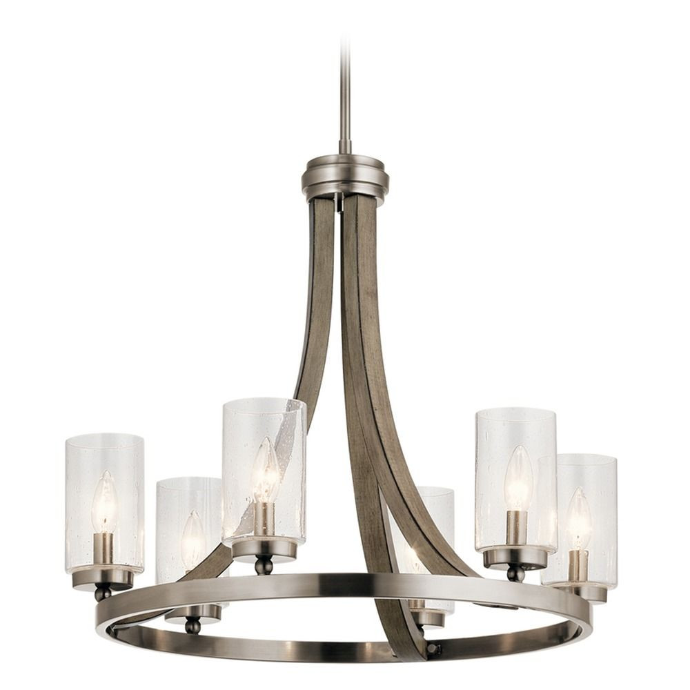 Kichler Landscape Lighting
 Seeded Glass Chandelier Gray Kichler Lighting