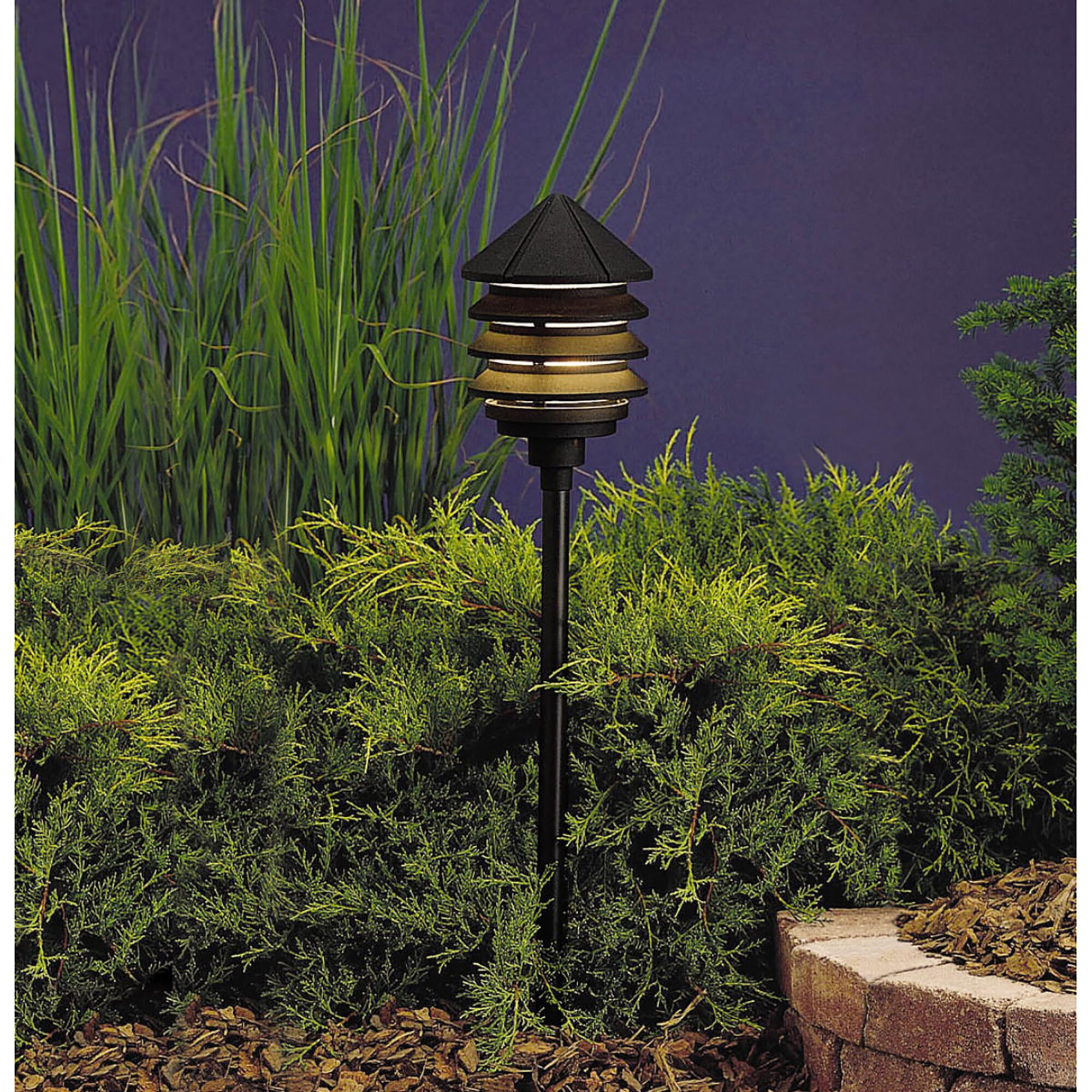 Kichler Outdoor Landscape Lighting
 Kichler Six Groove 1 Light Pathway Light