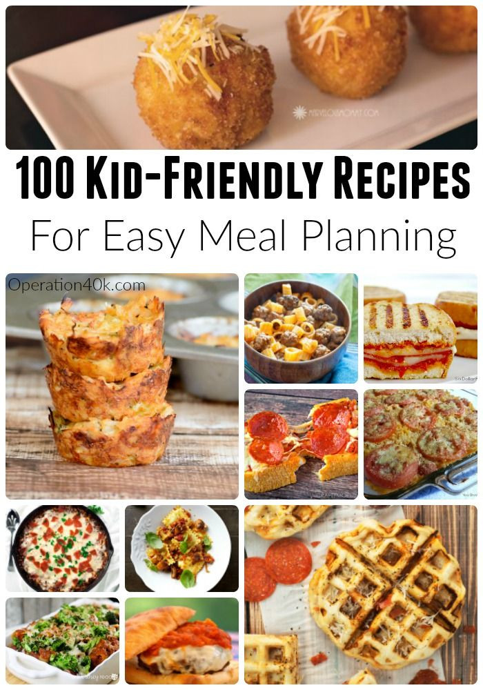 Kid Friendly Clean Eating Meal Plans
 100 Kid Friendly Recipes For Meal Planning