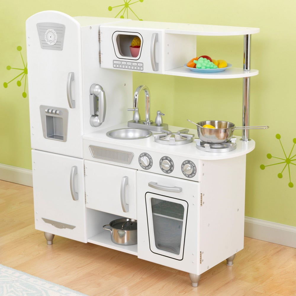 Kidkraft Vintage Kitchen White
 KidKraft White Vintage Uptown Retro Kitchen Playset For