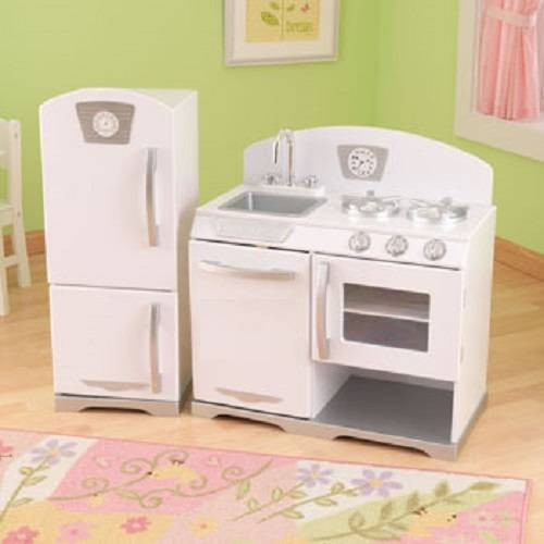 Kidkraft Vintage Kitchen White
 NEW KidKraft 2pc Retro Kitchen White