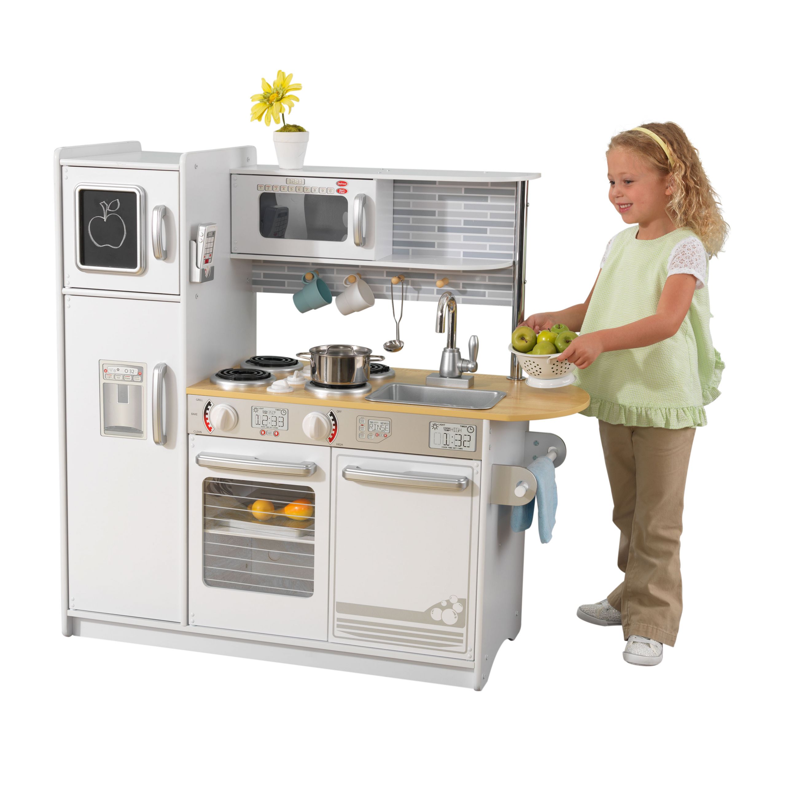 Kidkraft Vintage Kitchen White
 KidKraft White Vintage Uptown Retro Kitchen Playset For