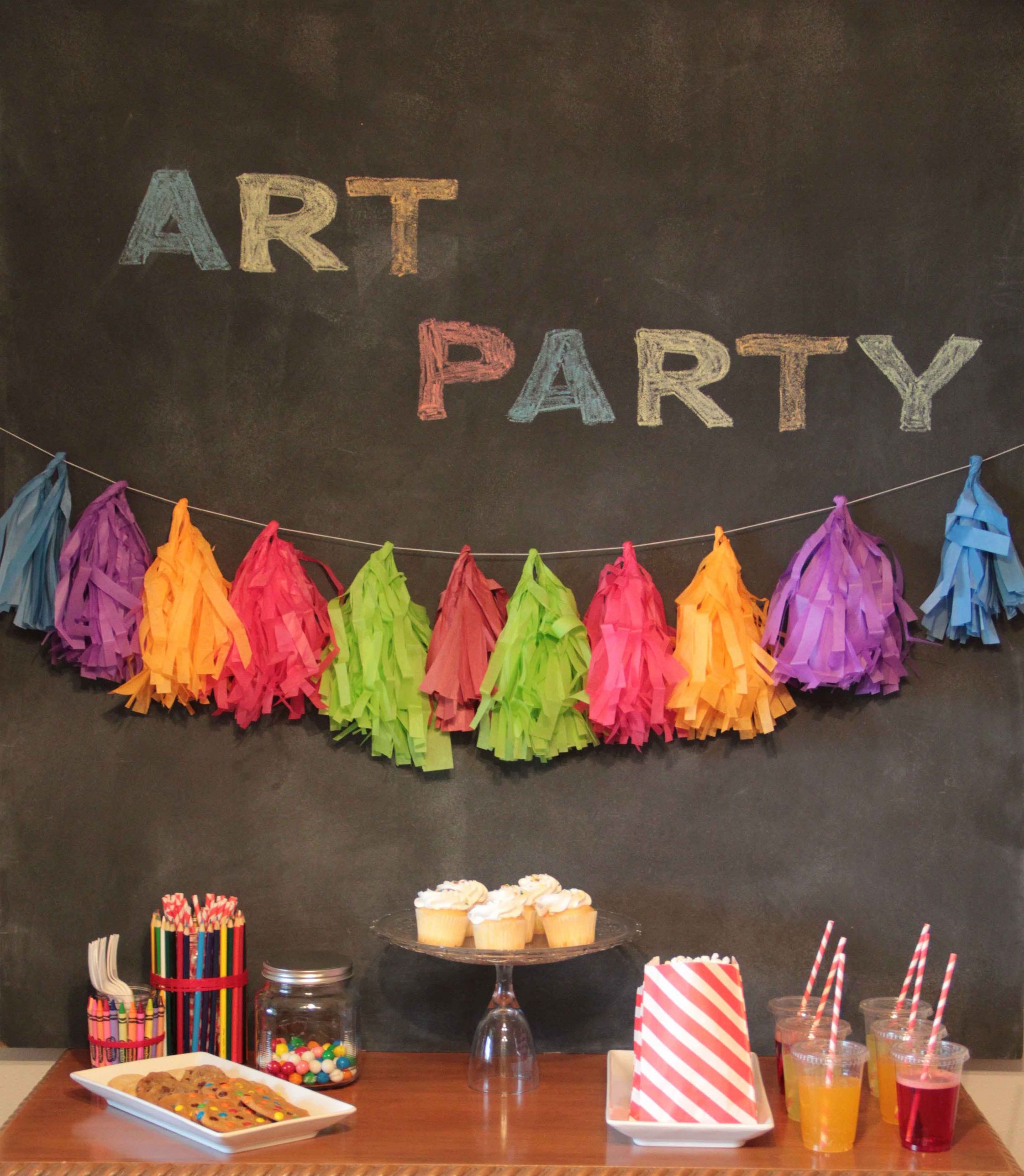 Kids Art Birthday Party
 Art Themed Kids Birthday Party Ideas