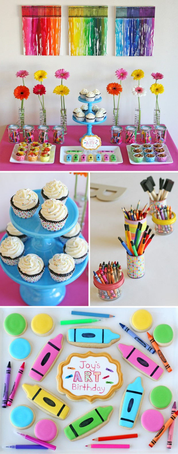 Kids Art Birthday Party
 22 Cute and Fun Kids Birthday Party Decoration Ideas