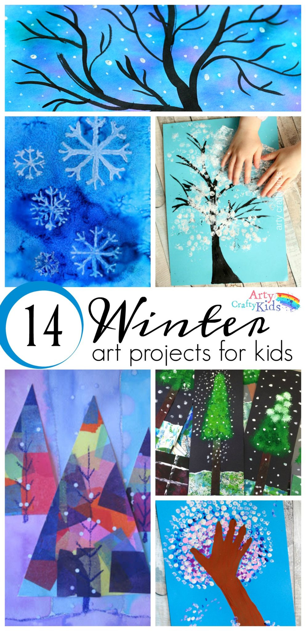 Kids Art Ideas
 14 Wonderful Winter Art Projects for Kids