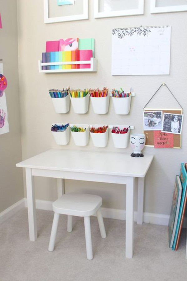 Kids Art Storage
 kids art station with brilliant storage ideas – HomeMydesign