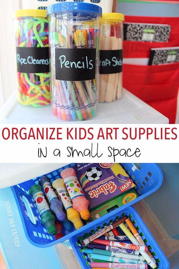 Kids Art Storage
 30 DIY Organizing Ideas for Kids Rooms