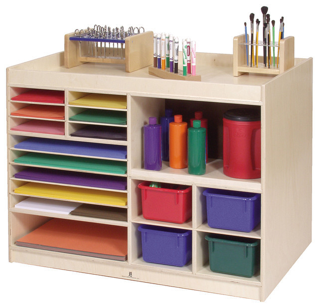 Kids Art Storage
 Steffywood Mobile Kids Child Art Paint Storage Cabinet