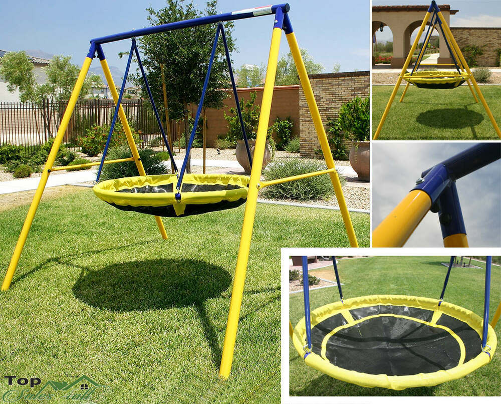 Kids Backyard Play
 Playground Swing Set Toddler Outdoor Backyard Kids UFO