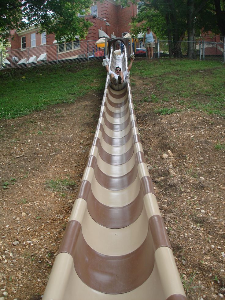 Kids Backyard Slide
 17 Best images about Hillside Playground Slide Project on