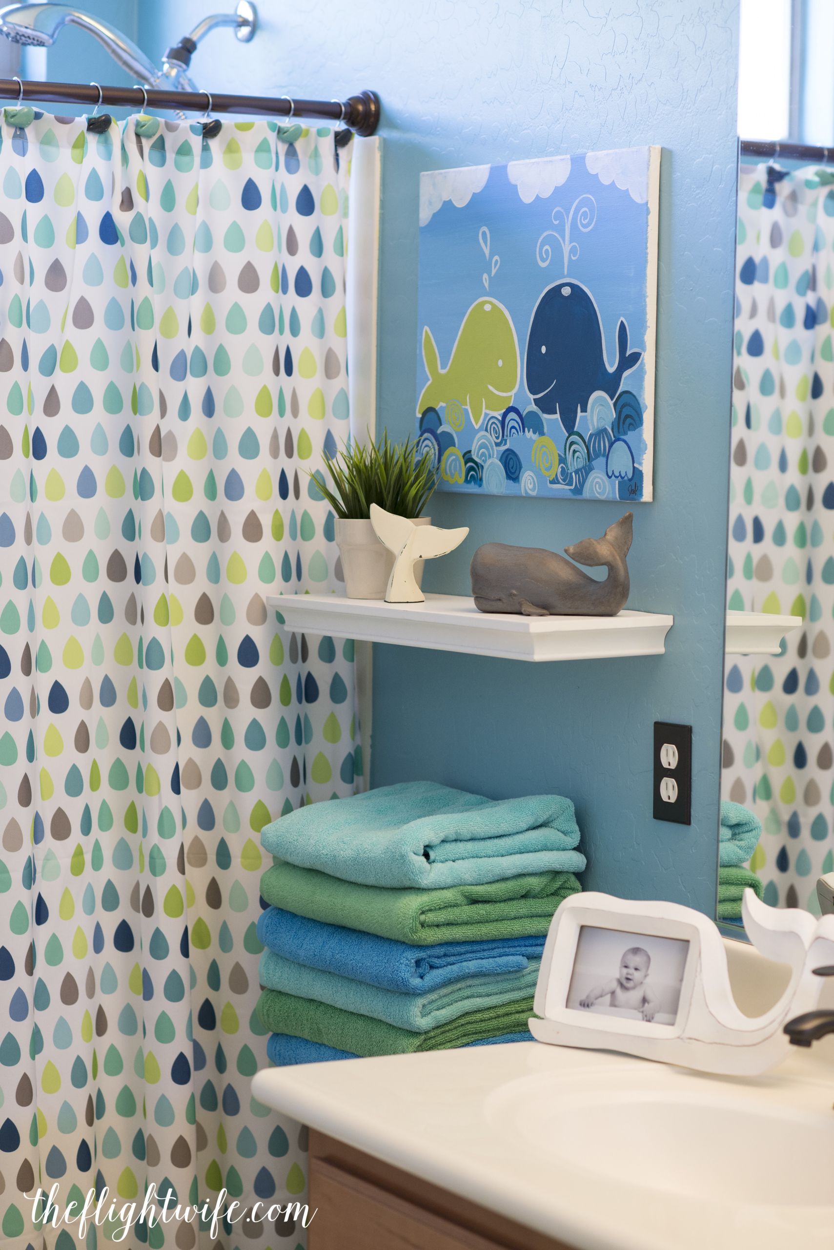 Kids Bathroom Art
 Kids Bathroom Makeover Fun And Friendly Whales The