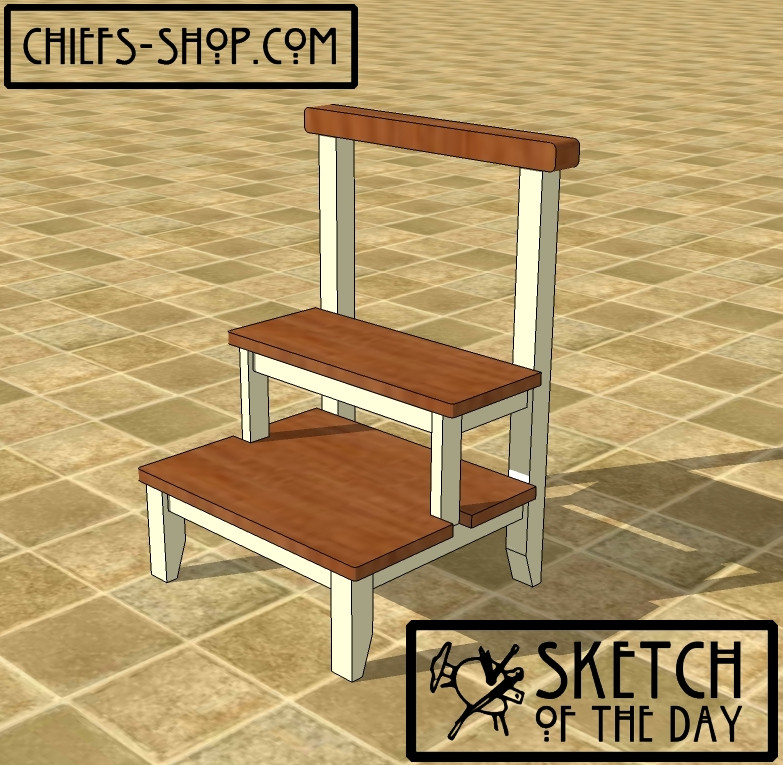 Kids Bathroom Step Stools
 Sketch of the Day Kid’s Bathroom Step Stool