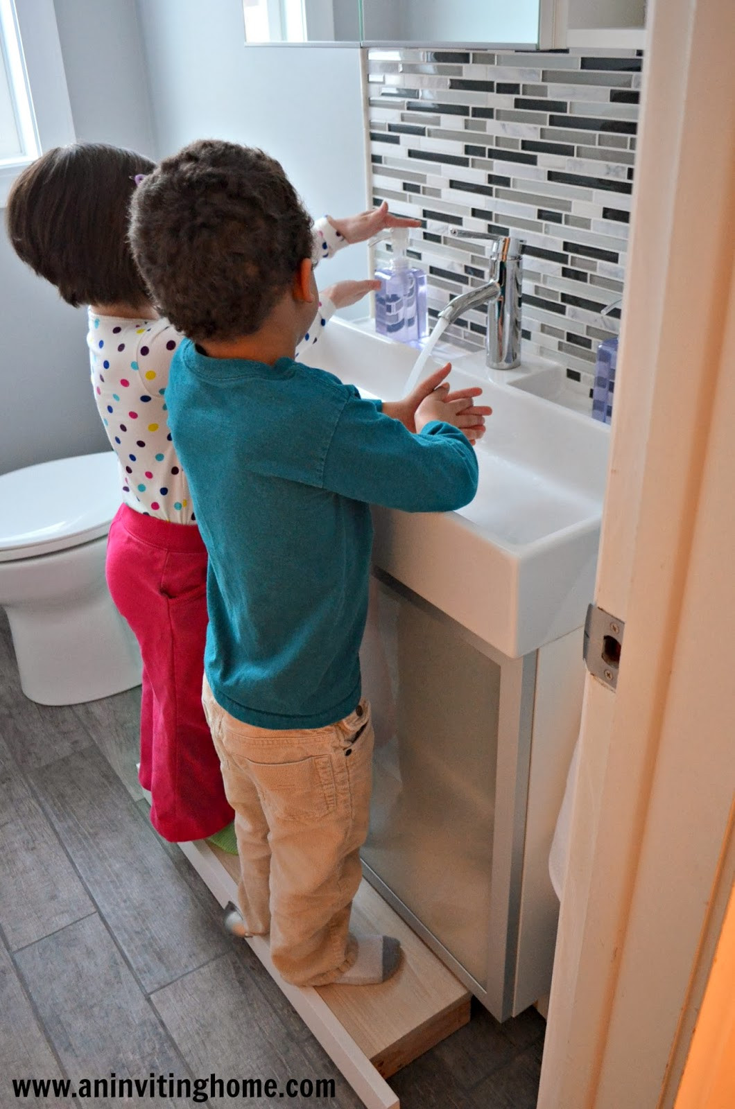 Kids Bathroom Step Stools
 Remodelaholic