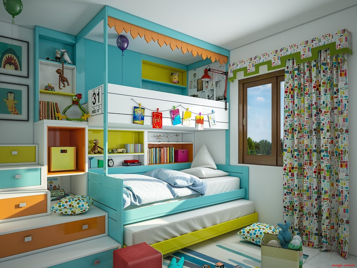 Kids Bedroom Color Ideas
 Super Colorful Bedroom Ideas for Kids and Teens