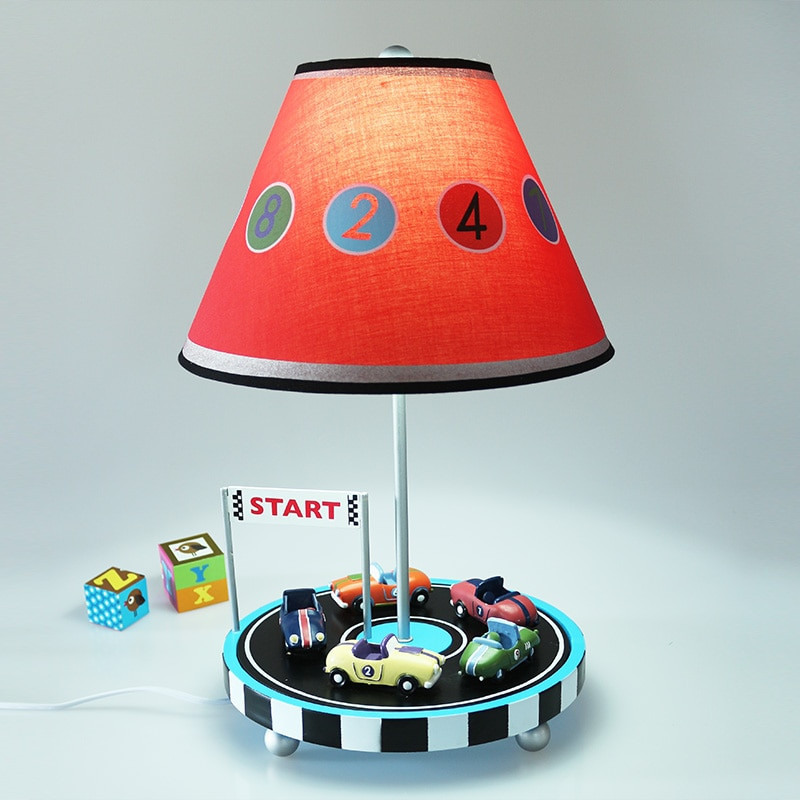 Kids Bedroom Lamps
 Children car table lamp Mediterranean bedroom bedside lamp