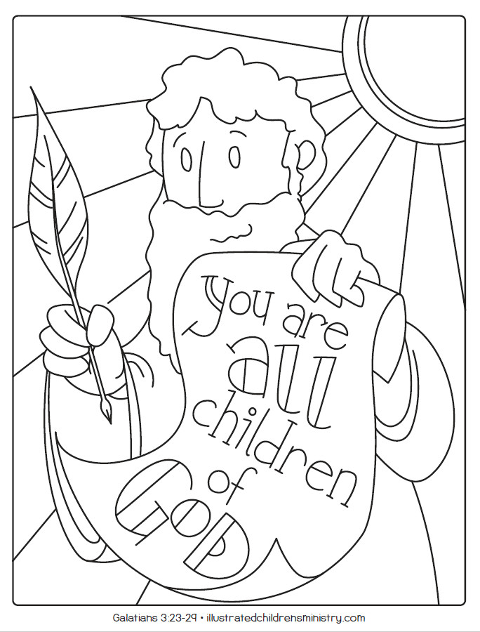 Kids Bible Coloring Page
 Bible Story Coloring Pages Summer 2019 – Illustrated