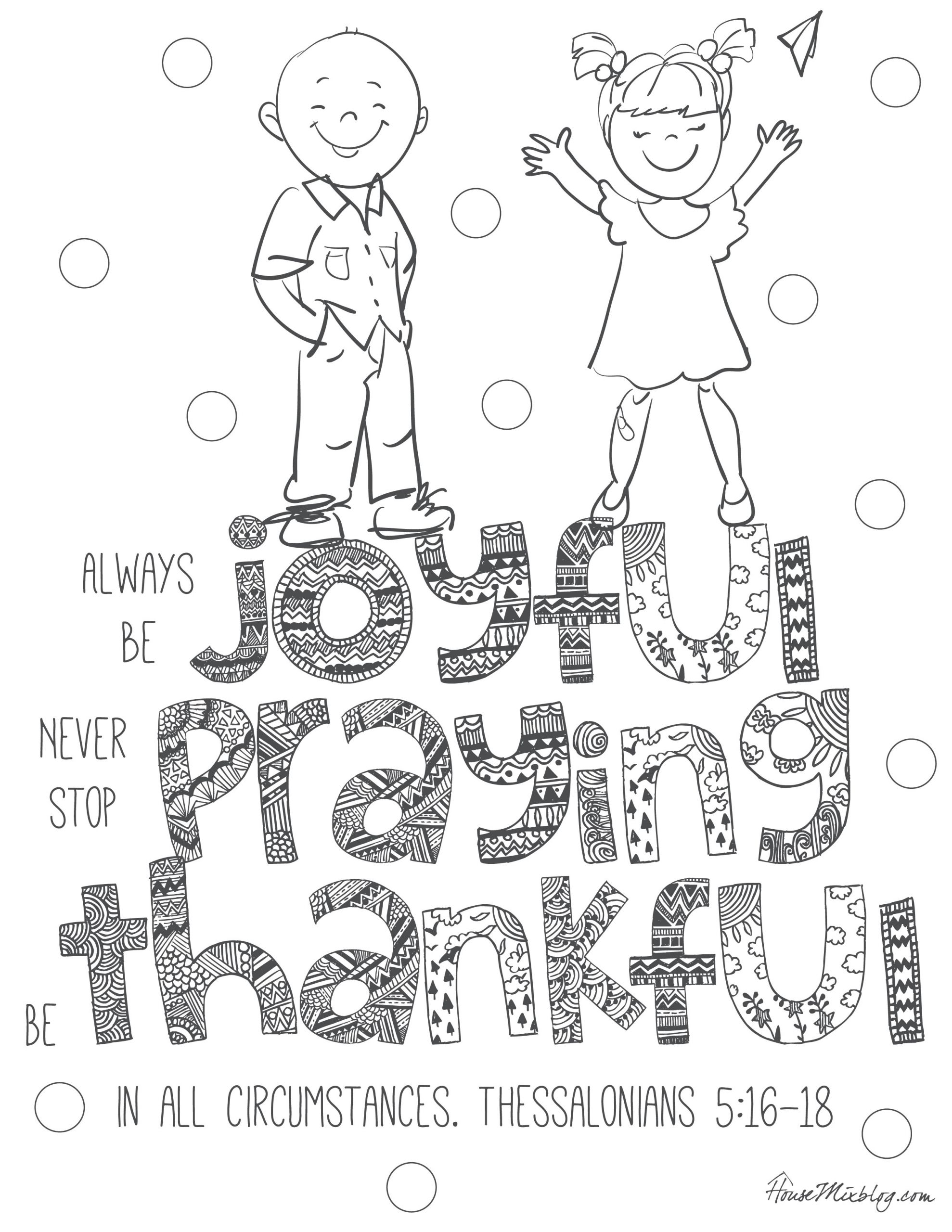 Kids Bible Coloring Page
 11 Bible verses to teach kids with printables to color