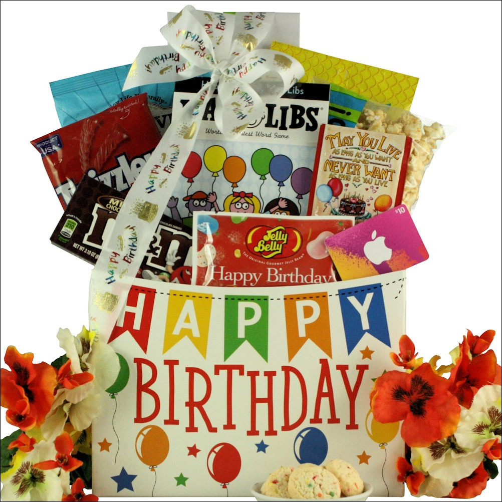 Kids Birthday Gift Delivery
 iTunes Birthday Kid s Teen Birthday Gift Basket Ages 13